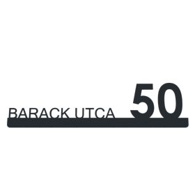 Alsó csíkos 2 házszámtábla