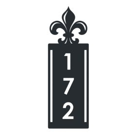 Díszes 4 házszámtábla