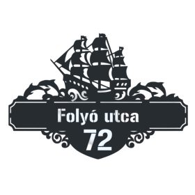 Hajó házszámtábla