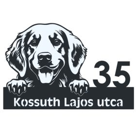 Kutyás 3 házszámtábla