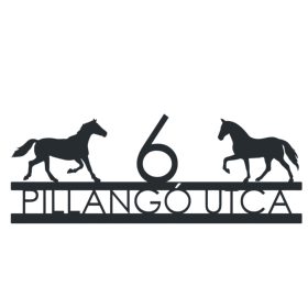 Lovas 5 házszámtábla