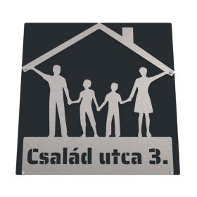 Családi házas házszámtábla