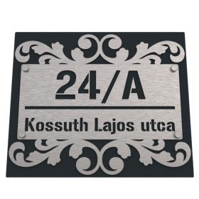 Díszes házszámtábla