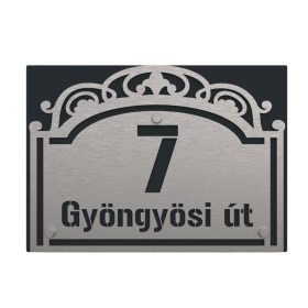 Díszes 8 házszámtábla