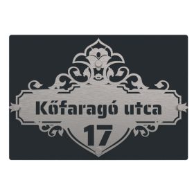 Díszes 11 házszámtábla