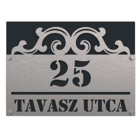 Díszes 14 házszámtábla