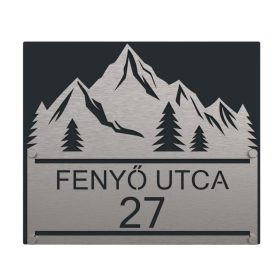 Fenyő házszámtábla