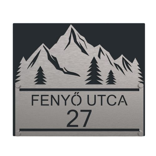 Fenyő házszámtábla