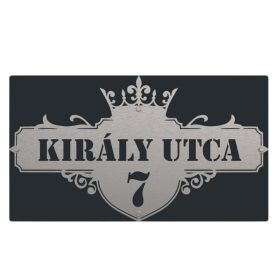 Korona házszámtábla