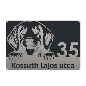 Kutyás 3 házszámtábla