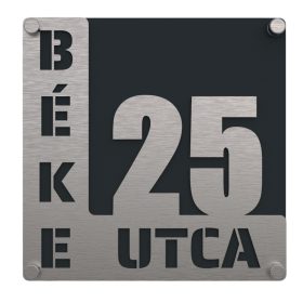 L fedett házszámtábla