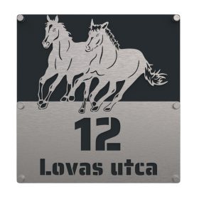 Lovas házszámtábla