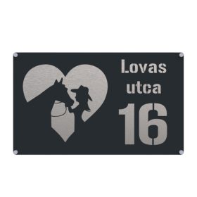 Lovas 2 házszámtábla