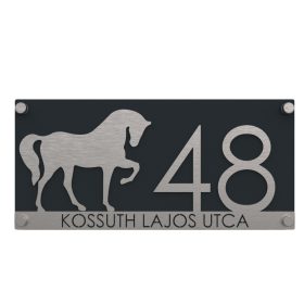 Lovas 6 házszámtábla