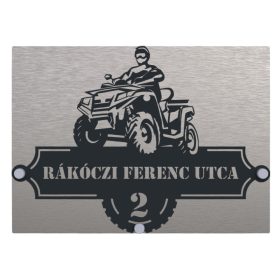 Quad házszámtábla