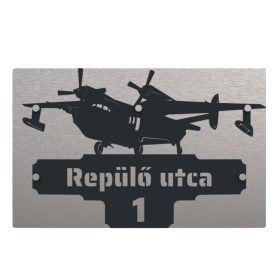 Repülő házszámtábla