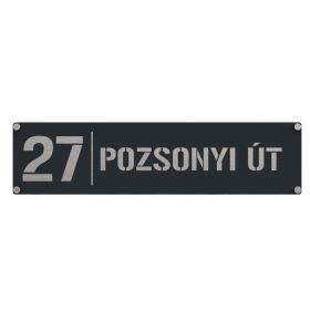 Vízszintes házszámtábla
