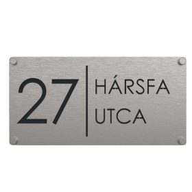 Vízszintes 2 házszámtábla