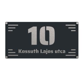 Vízszintes 5 házszámtábla