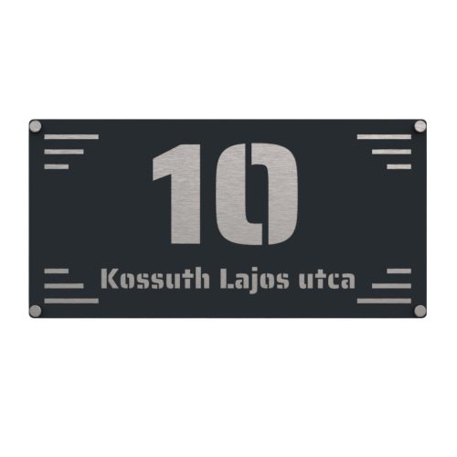 Vízszintes 5 házszámtábla