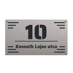 Vízszintes 6 házszámtábla