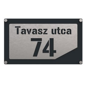 Teljesen fedett 3 házszámtábla