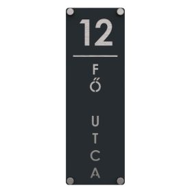 Függőleges 2 házszámtábla