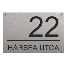Vízszintes 8 házszámtábla
