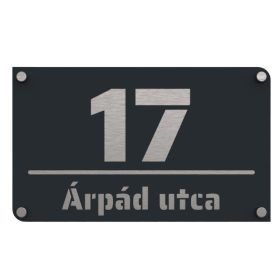 Vízszintes 9 házszámtábla