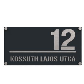 Vízszintes 10 házszámtábla