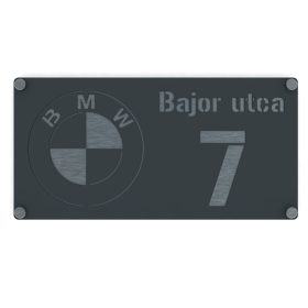 BMW házszámtábla