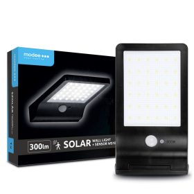   Modee Lighting WS107 Napelemes Mozgásérzékelős Fali Lámpa – 300 lumen, modern és energiatakarékos világítás