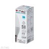 VTAC 5,5W Dimmelhető LED gyertyaizzó 5 év garanciával (E14, Hideg fehér)
