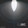 VTAC 5,5W Dimmelhető LED gyertyaizzó 5 év garanciával (E14, Hideg fehér)