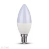 VTAC 5,5W Dimmelhető LED gyertyaizzó 5 év garanciával (E14, Meleg fehér)
