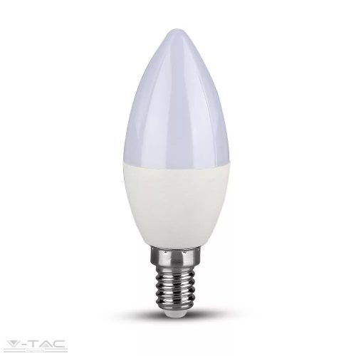 VTAC 5,5W Dimmelhető LED gyertyaizzó 5 év garanciával (E14, Meleg fehér)