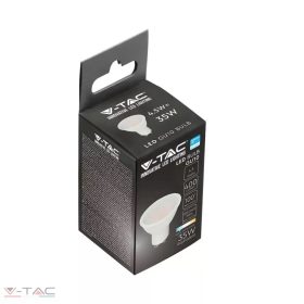   V-TAC 4,5W LED spotlámpa GU10 Hideg Fehér – 5 év garancia