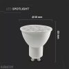 V-TAC 6W LED spotlámpa GU10 Napfény Fehér – 5 év garancia